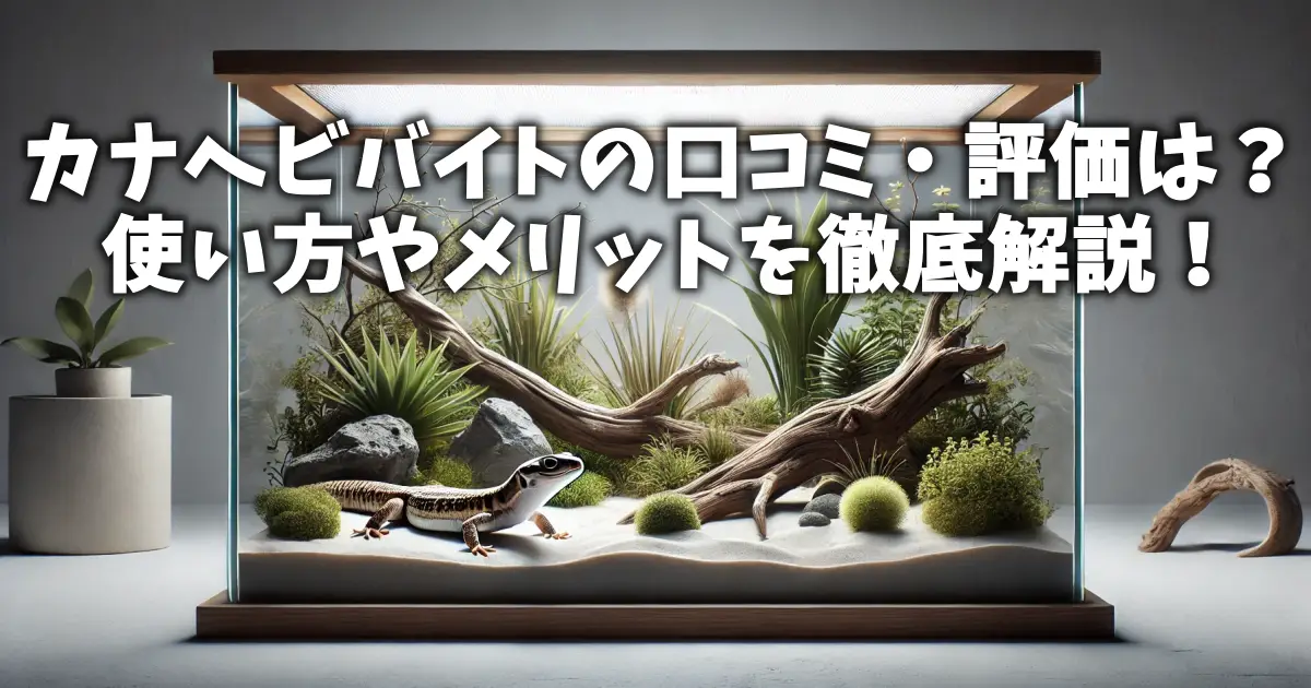 カナヘビバイトの口コミ・評価は？使い方やメリットを徹底解説！