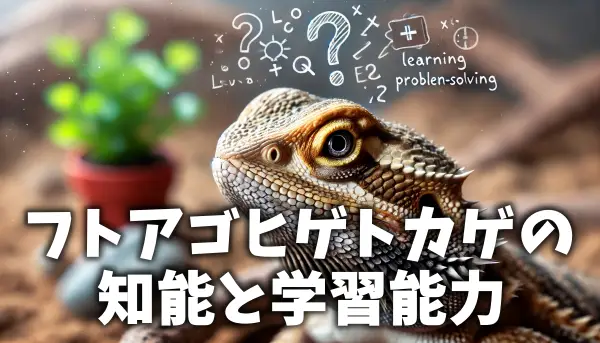 フトアゴヒゲトカゲの知能と学習能力