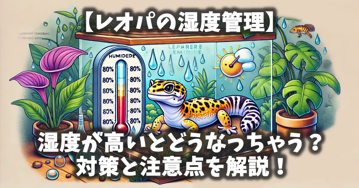 【レオパの湿度管理】湿度が高いとどうなっちゃう？対策と注意点を解説！